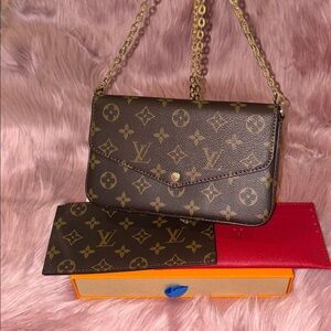 💎Louis Vuitton Pochette Felicie Brown Monogram💎